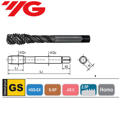 Taro Hệ Inch YG Oxid Đen #5x44UNF