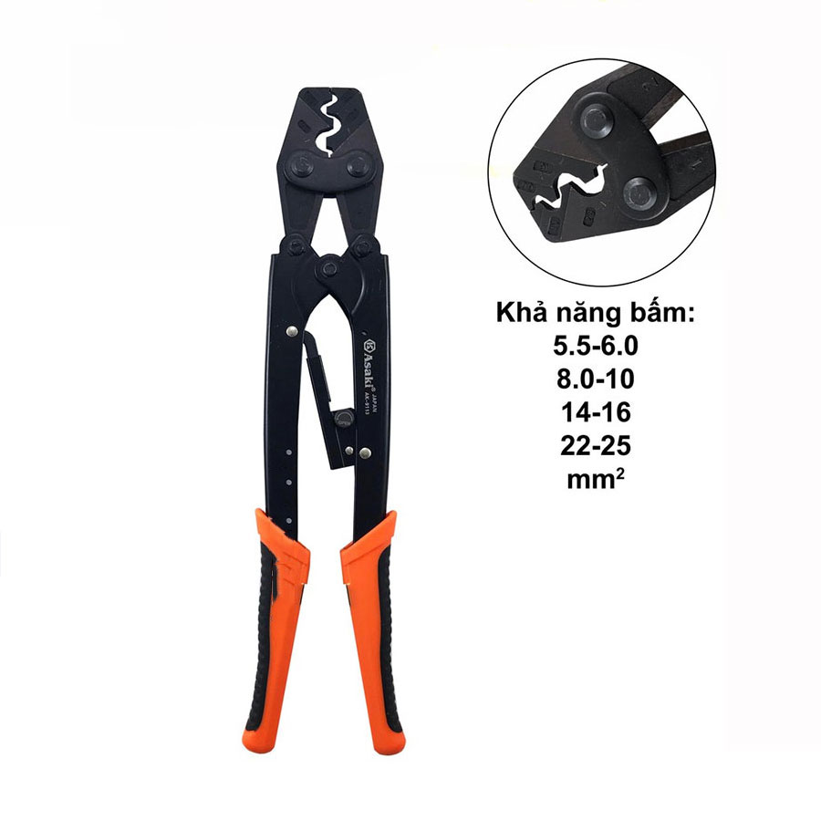 Kềm Bấm Cos 25L Trợ Lực Asaki AK-9113