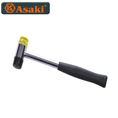 Búa 2 đầu nhựa vàng đen Asaki AK-9518