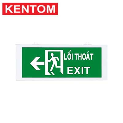 Đèn exit thoát hiểm 1 mặt Kentom KT-680
