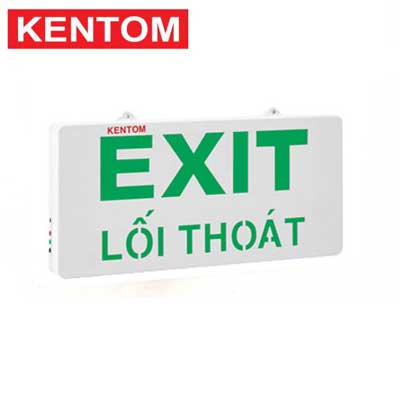 Đèn exit thoát hiểm 2 mặt Kentom KT-720