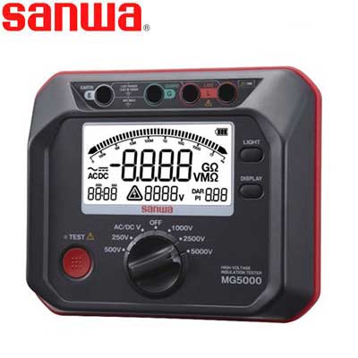 Đồng hồ đo điện trở đất Sanwa MG5000