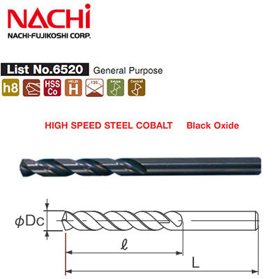 Mũi khoan inox COSD9.0 Nachi List 6520